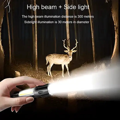 Pocket Size Mini Portable Xpe + Cob Led Tactical Flashlight