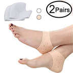 Silicone Heel Protector Sleeves – Gel Heel Cushion for Cracked Heel Care (Pair)