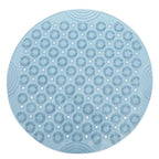 Round Anti Slip Silicone Bath Mat with Suction Cups for Bathroom, Shower & Bathtub, 1 Pc
