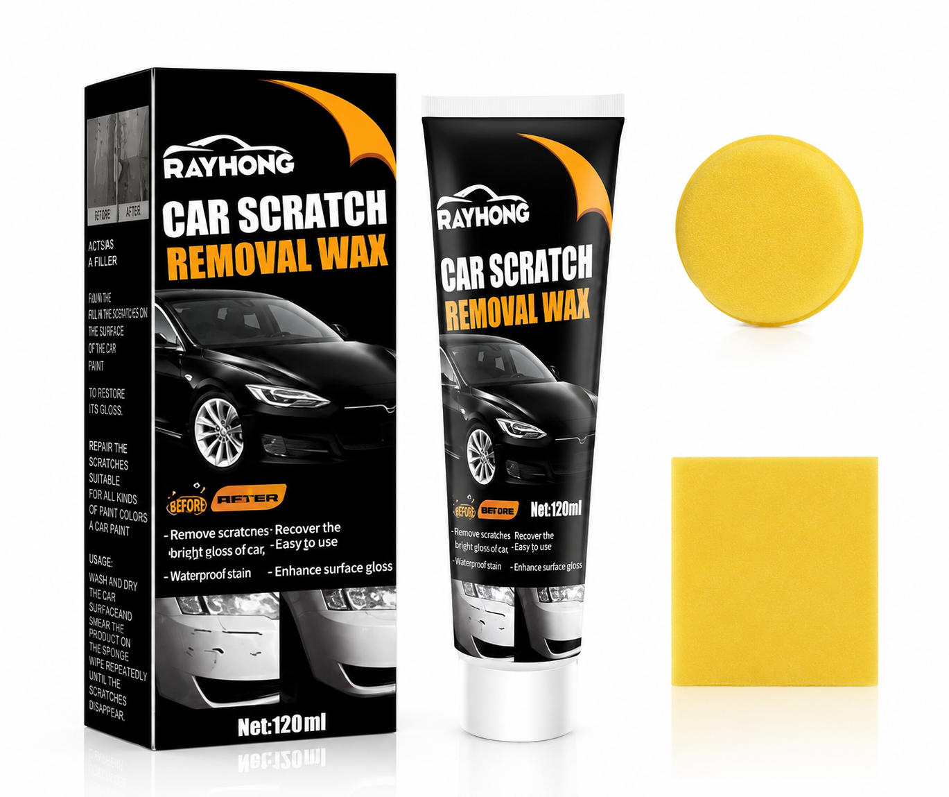 🔥 Best Seller Car Scratch Removal Wax (Buy 1 Get 1 Free)